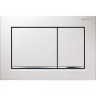 Geberit Omega 30 műanyag nyomólap fehér króm kombináció GE-115.080.KJ.1 rajza