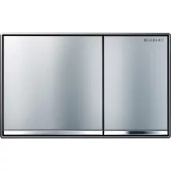 Geberit Omega 60 nyomólap falsíkba fekete tükrös kombináció GE-115.081.SJ.1 rajza