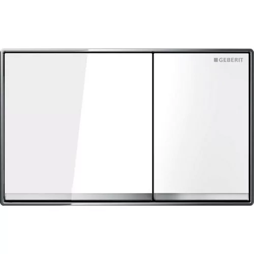 Geberit Omega 60 nyomólap falsíkba fekete tükrös kombináció GE-115.081.SJ.1 rajza