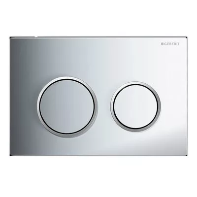 Geberit Omega 20 műanyag nyomólap fényes matt fényes króm GE-115.085.KH.1 műszaki rajz
