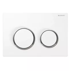 Geberit Omega 20 műanyag nyomólap fényes matt fényes króm GE-115.085.KH.1 műszaki rajz