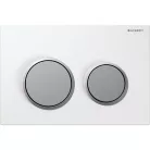 Geberit Omega 20 műanyag nyomólap fekete króm kombináció GE-115.085.KM.1 rajza