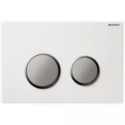 Geberit Omega 20 műanyag nyomólap fényes matt fényes króm GE-115.085.KH.1 műszaki rajz