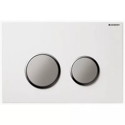 Geberit Omega 20 műanyag nyomólap fényes matt fényes króm GE-115.085.KH.1 műszaki rajz