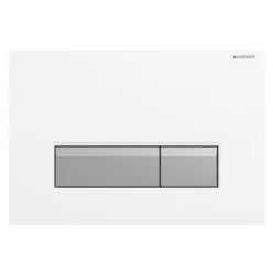   Geberit Sigma 40 nyomólap fehér műanyag aluminium kombináció szagelszívóval (115.600.KQ.1)
