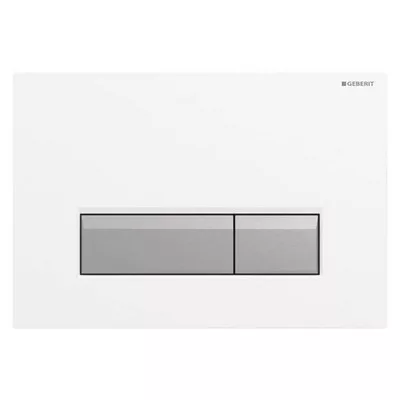 Geberit Sigma 40 nyomólap fehér műanyag aluminium kombináció szagelszívóval (115.600.KQ.1)