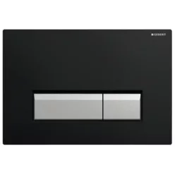   Geberit Sigma 40 nyomólap fekete műanyag aluminium kombináció szagelszívóval (115.600.KR.1)