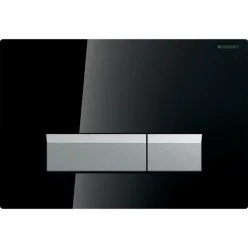 Geberit Sigma 40 nyomólap barna üveg aluminium kombináció szagelszívóval GE-115.600.SQ.1 rajza
