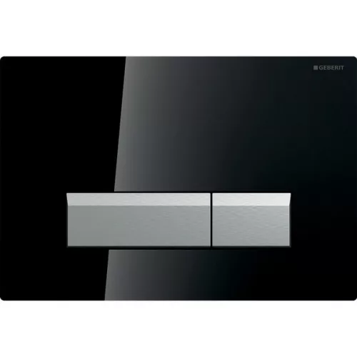 Geberit Sigma 40 nyomólap barna üveg aluminium kombináció szagelszívóval GE-115.600.SQ.1 rajza