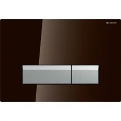 Geberit Sigma 40 nyomólap barna üveg aluminium kombináció szagelszívóval GE-115.600.SQ.1 rajza