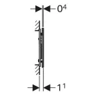 Geberit Sigma 70 üveg nyomólap fekete GE-115.625.SJ.1