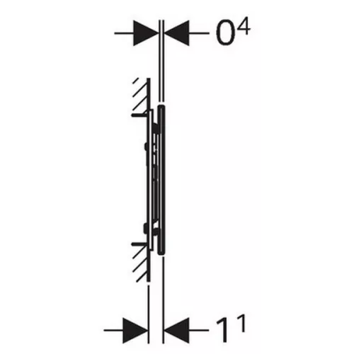 Geberit Sigma 70 üveg nyomólap fekete GE-115.625.SJ.1