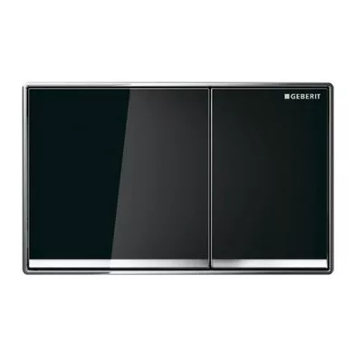 Geberit Sigma 60 nyomólap fekete üveg fal síkba süllyesztett (115.640.SJ.1)