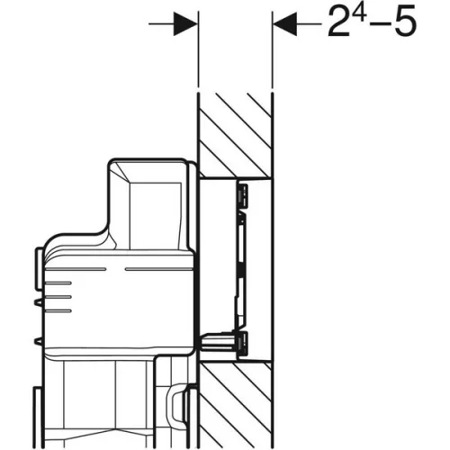 Geberit Sigma 60 nyomólap falsíkba umbra üveg GE-115.640.SQ.1