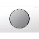 Geberit SIGMA 10 műanyag nyomólap fehér matt króm kombináció GE-115.758.KL.5 rajza