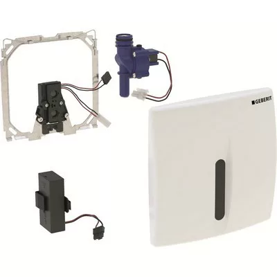 Geberit Basic infra vizeldevezérlés alpin fehér nyomólappal hálózati GE-115.818.11.5 rajza