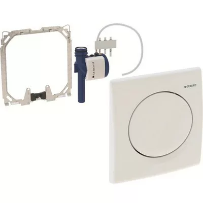 Geberit Basic pneumatikus vizeldevezérlés fehér nyomólappal GE-115.820.11.5 rajza