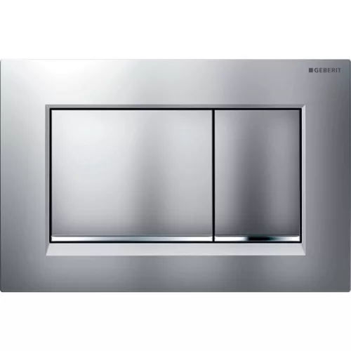 Geberit SIGMA 30 műanyag nyomólap matt króm fényes króm easy to clean GE-115.883.JQ.1 rajza