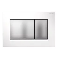 Geberit SIGMA 30 műanyag nyomólap fehér matt króm matt króm GE-115.883.KL.1 műszaki rajz