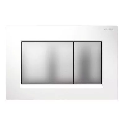 Geberit SIGMA 30 műanyag nyomólap fehér matt króm matt króm GE-115.883.KL.1 műszaki rajz