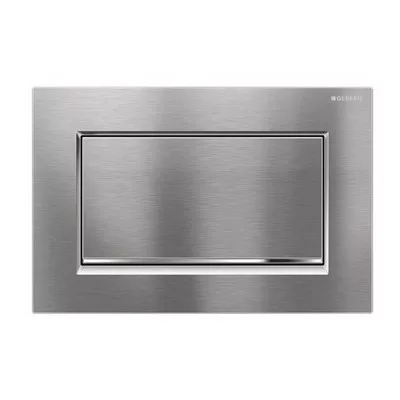 Geberit Sigma 30 fém nyomólap szálcsiszolt króm fényes króm kombináció (115.893.KX.1)