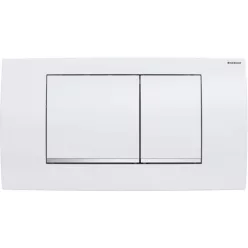 Geberit Twinline 30 műanyag nyomólap fehér króm kombináció GE-115.899.KJ.1 rajza
