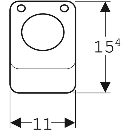 Geberit fali lábnyomós pneumatikus WC vezérlés GE-115.918.00.1