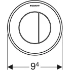 Geberit 01 fali pneumatikus WC vezérlés króm 2m GE-116.042.21.1