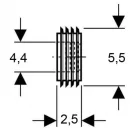Geberit harmónikatömítés öblítőcsőhöz (119.668.00.1)
