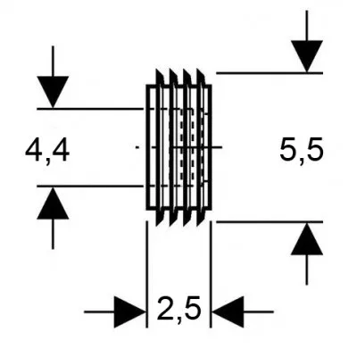 Geberit harmónikatömítés öblítőcsőhöz (119.668.00.1)