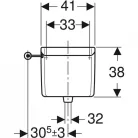 Geberit AP123 WC tartály távműködtetős GE-123.701.11.1
