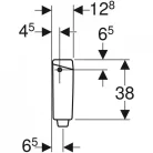 Geberit AP123 WC tartály távműködtetős GE-123.701.11.1