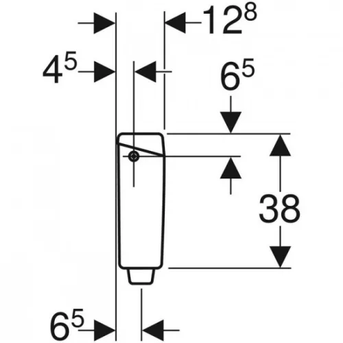 Geberit AP123 WC tartály távműködtetős GE-123.701.11.1