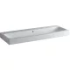 Geberit iCon beépíthető mosdó 120x48.5 cm csaplyuk nélkül túlfolyóval 124025000 rajza