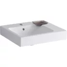 Geberit iCon beépíthető mosdó 50x48.5 cm csaplyukkal dekortál jobbra 124050000 rajza