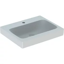 Geberit Icon 60x48,5 cm mosdó csaplyukkal túlfolyó nélkül 124062000 rajza
