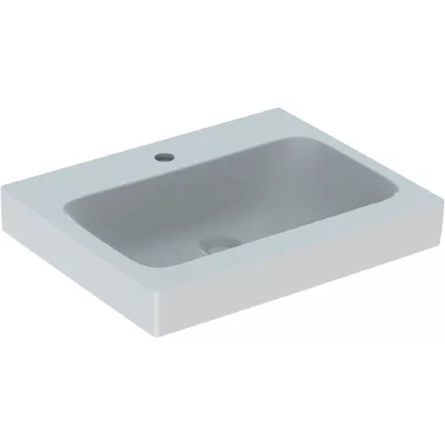 Geberit Icon 60x48,5 cm mosdó csaplyukkal túlfolyó nélkül 124062000 rajza