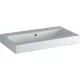 Geberit Icon 75x48,5 cm mosdó csaplyuk nélkül túlfolyóval 124078000 rajza