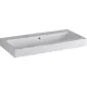 Geberit Icon 90x48,5 cm mosdó csaplyuk nélkül túlfolyóval 124093000 rajza