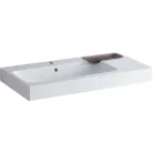 Geberit iCon beépíthető mosdó 90x48.5 cm csaplyukkal dekortál jobbra 124190000 rajza