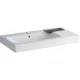 Geberit iCon beépíthető mosdó 90x48.5 cm csaplyukkal dekortál jobbra 124190000 rajza