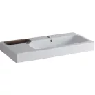 Geberit iCon beépíthető mosdó 90x48.5 cm csaplyukkal dekortál balra 124195000 rajza