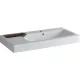 Geberit iCon beépíthető mosdó 90x48.5 cm csaplyukkal dekortál balra 124195000 rajza