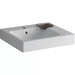 Geberit iCon pultra ültethető mosdó 50x48.5 cm csaplyukkal dekortál jobbra GE-124550000 rajza