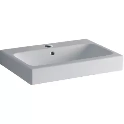 Geberit iCon pultra ültethető mosdó 60x48.5 cm csaplyukkal túlfolyóval GE-124560000 rajza