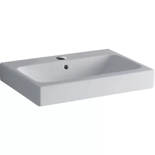 Geberit iCon pultra ültethető mosdó 60x48.5 cm csaplyukkal túlfolyóval GE-124560000 rajza