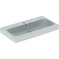 Geberit iCon pultra ültethető mosdó 90x48.5 cm csaplyukkal túlfolyóval GE-124590000 rajza