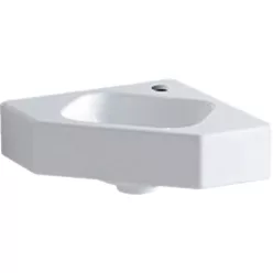 Geberit iCon sarok kézmosó 46x33cm csaplyukkal túlfolyó nélkül GE-124729000 rajza