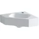 Geberit iCon sarok kézmosó 46x33cm csaplyukkal túlfolyó nélkül GE-124729000 rajza
