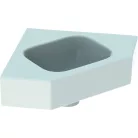 Geberit iCon sarok kézmosó 46x33cm csaplyuk nélkül túlfolyó nélkül GE-124730000 rajza